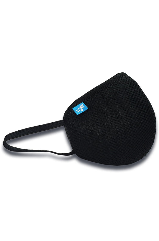 7layer F95 CE ISO SITRA Lab tested >95% BFE reusable washable Safeguard mask Black color Pack of 1