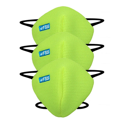 F Gear Pearl F95 Mask  F green 7 layer ISO CE SITRA lab certified >95% Bacteria Filtration PACK-3
