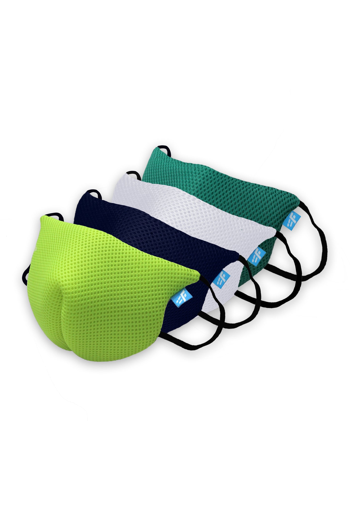 F Gear Coroguard F95 Mask Navy Blue-F green-White-Sea green 7 layer ISO CE SITRA lab certified >95% Bacteria Filtration PACK-4