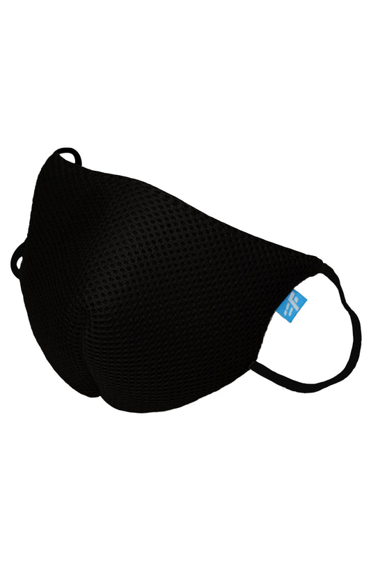 F Gear Coroguard F95 Mask Black Pack of 1 Safeguard 7 layer ISO CE SITRA lab certified >95% Bacteria Filtration