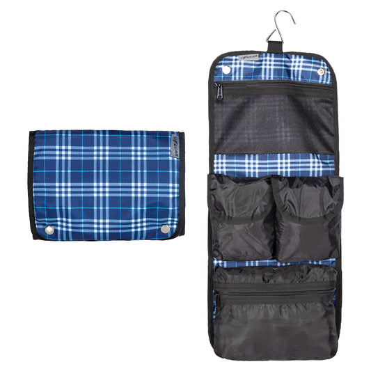 Moment Plaid Blue Pouch