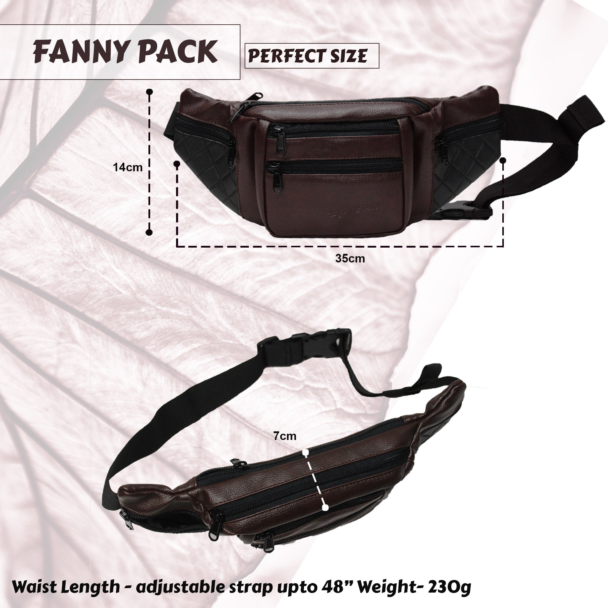 Leather Hip Bag | Leather Waist Bag