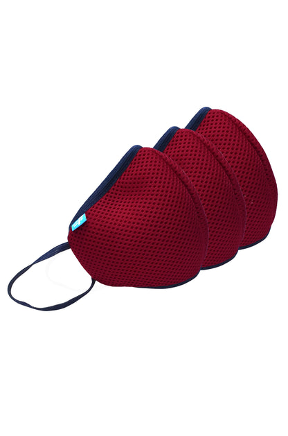 F95 Red Reusable Washable F Gear Mask PacK3