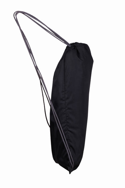 String 11L Black Drawstring Bag