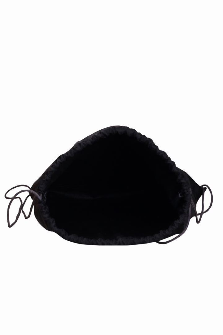 String 11L Black Drawstring Bag