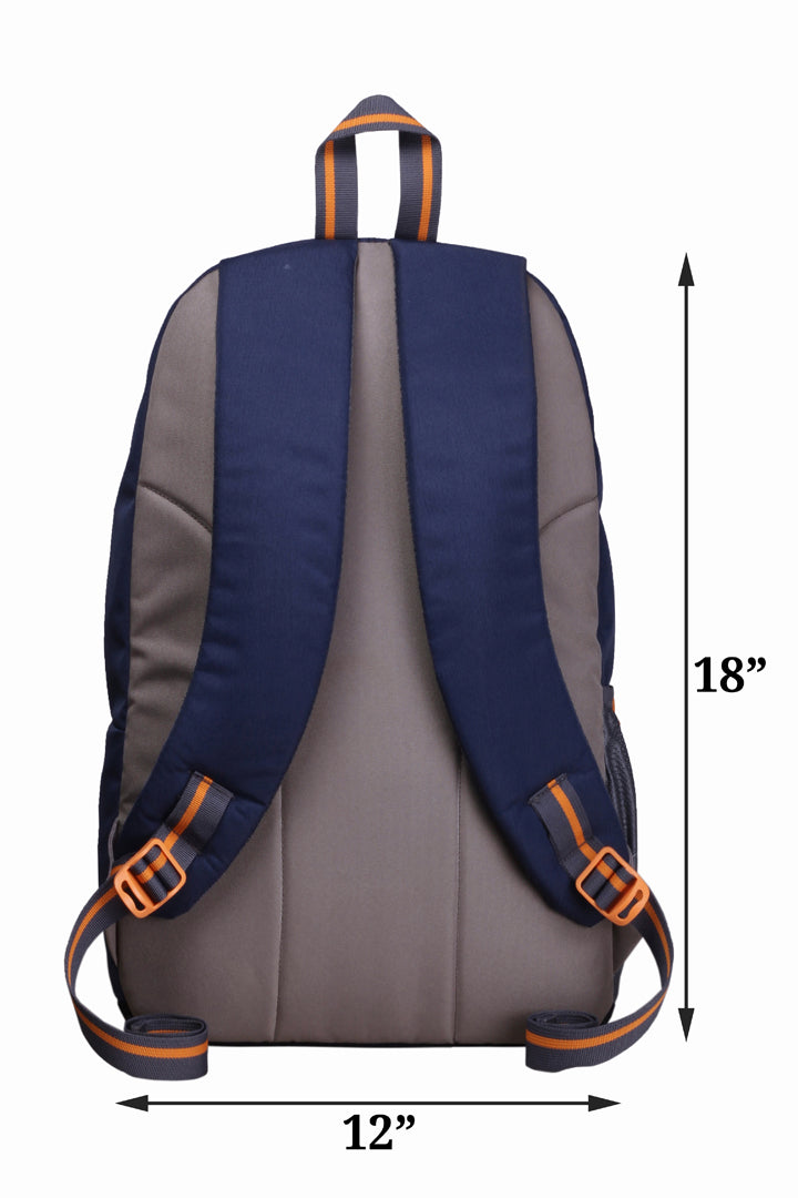 Castle 22L Navy Blue Orange Backpack