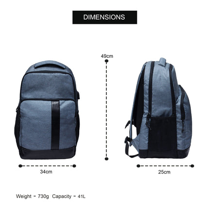 Jacob 40L Melange Light Blue Backpack