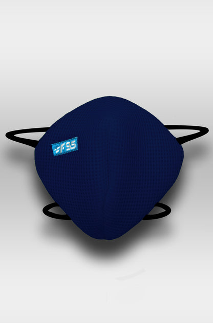 F Gear Pearl F95 Mask Navy Blue Pack of 1 Safeguard 7 layer ISO CE SITRA lab certified >95% Bacteria Filtration
