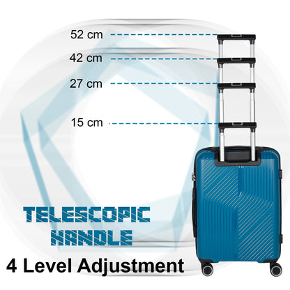 STV PP04 20" Blue Expandable Cabin (Small) Suitcase