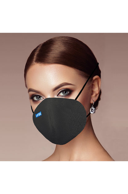 F Gear Pearl F95 Mask Black-Grey-White 7 layer ISO CE SITRA lab certified >95% Bacteria Filtration PACK-3