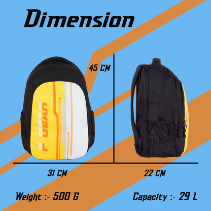 Galileo 29L Yellow Black Backpack