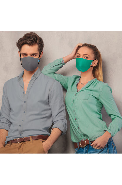 F Gear Coroguard F95 Mask Black-Navy blue-F-green-White-Pavement-Sea green-Wet weather 7 layer ISO CE SITRA lab certified >95% Bacteria Filtration PACK-7