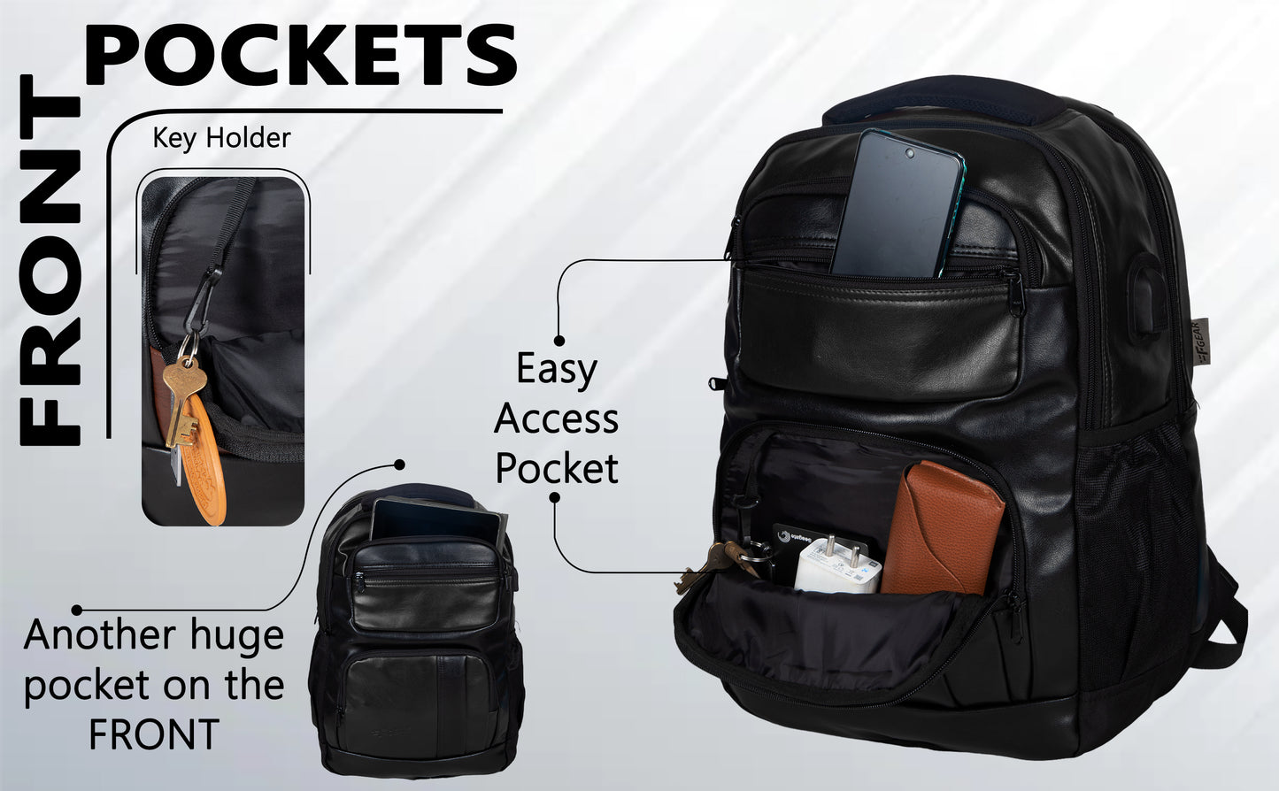 Mantra V2 28L Black Laptop backpack