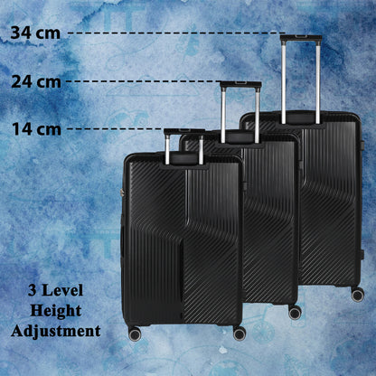 STV PP04 28" Black Expandable Large Check- in Suitcase