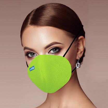F Gear Pearl F95 Mask  F green 7 layer ISO CE SITRA lab certified >95% Bacteria Filtration PACK-3