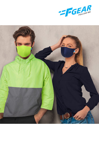 F Gear Coroguard F95 Mask Wet Weather Pack of 1 Safeguard 7 layer ISO CE SITRA lab certified >95% Bacteria Filtration