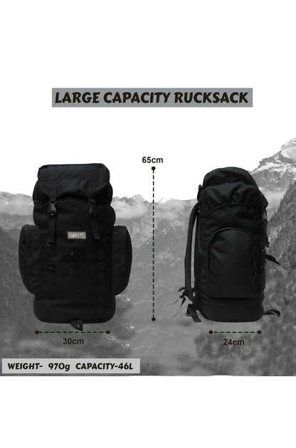 Platoon 46L Black Rucksack
