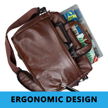 Aristo 11.5L Brown Office Bag