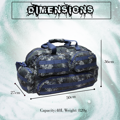 Skyler 48L Marpat Navy Travel Duffel Bag