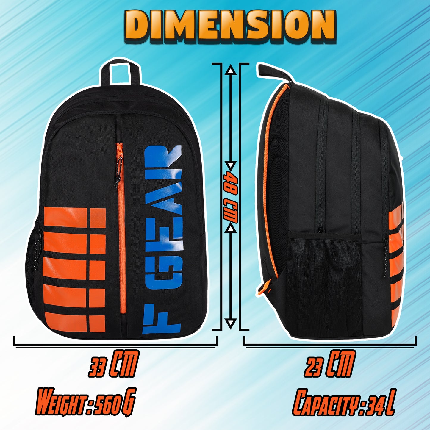 Hawking 34L Black File Backpack