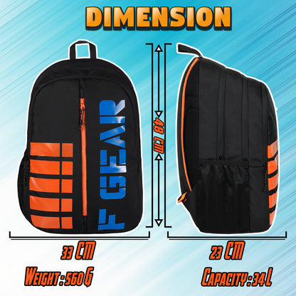 Hawking 34L Black File Backpack