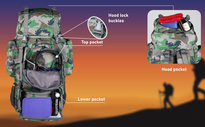 Military Neutron 50L Woodland A Camo Rucksack