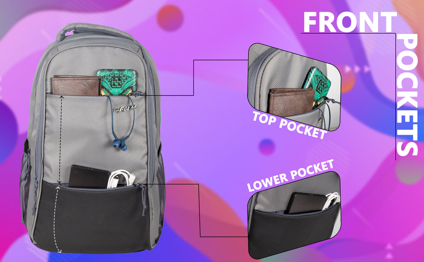 Arigato 32L Grey Laptop Backpack