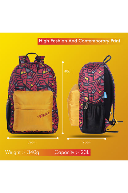 Emprise 23L Wordly Red Yellow Backpack