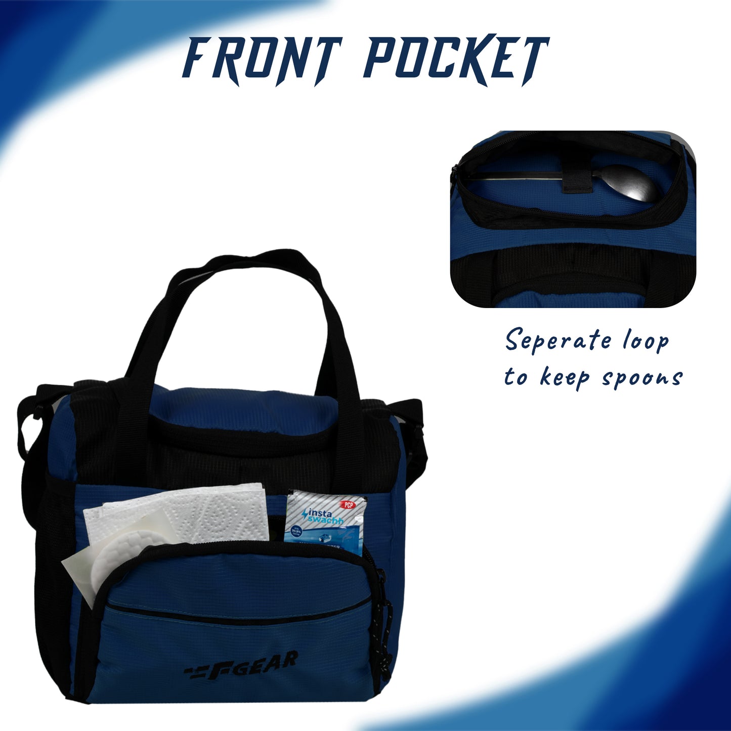 Yolo 6L Navy Blue Lunch Bag