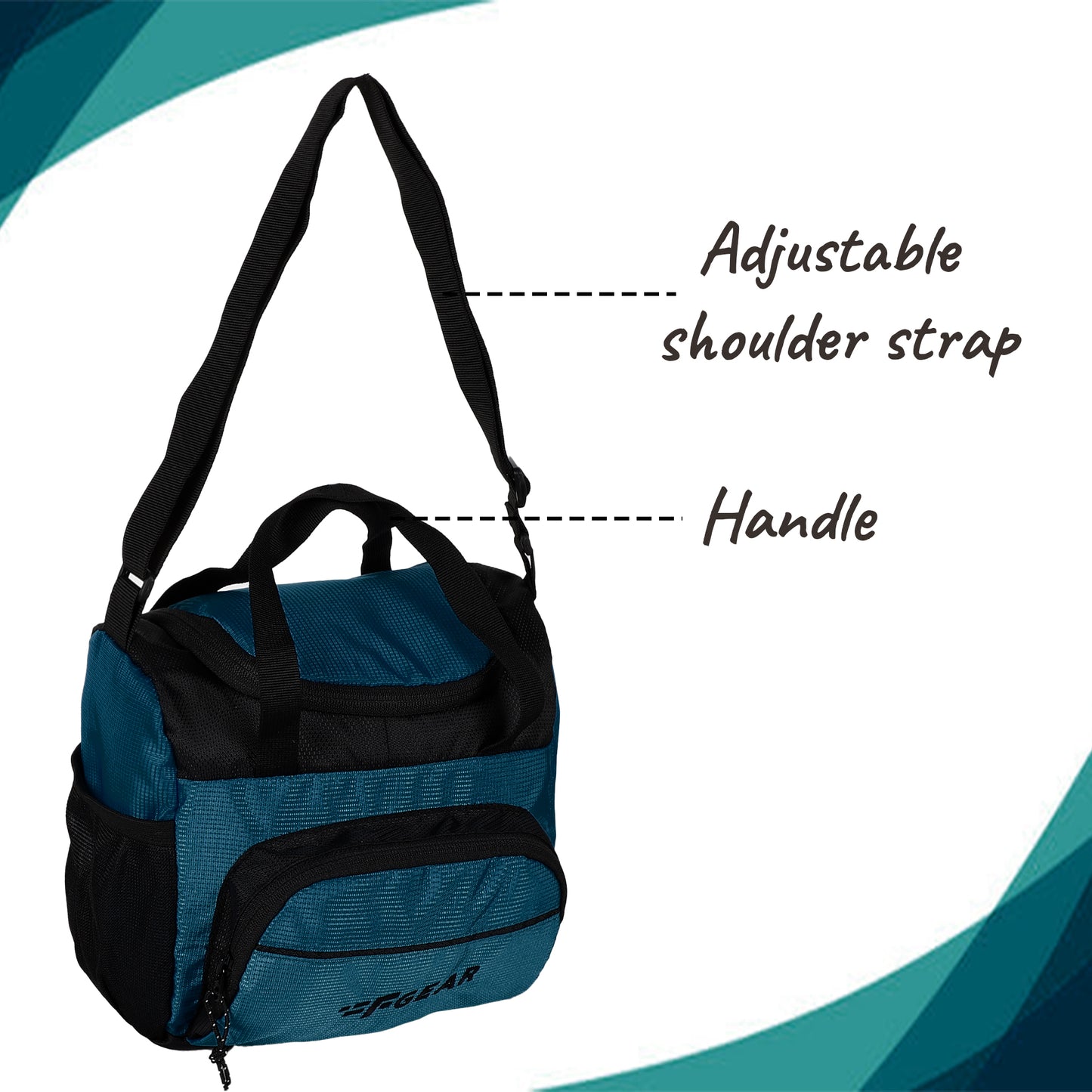 Yolo 6L Marine Blue Black Lunch Bag