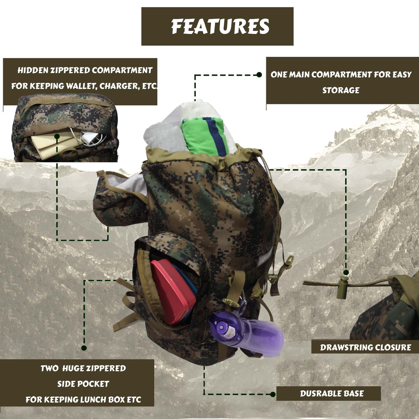 Platoon 46L Marpat WL Rucksack