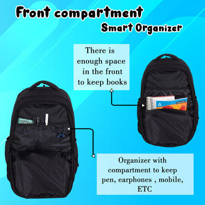 Einstein 30L Black White Backpack