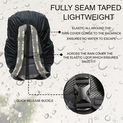 Cascade Rain & Dust Cover for Rucksacks Large
