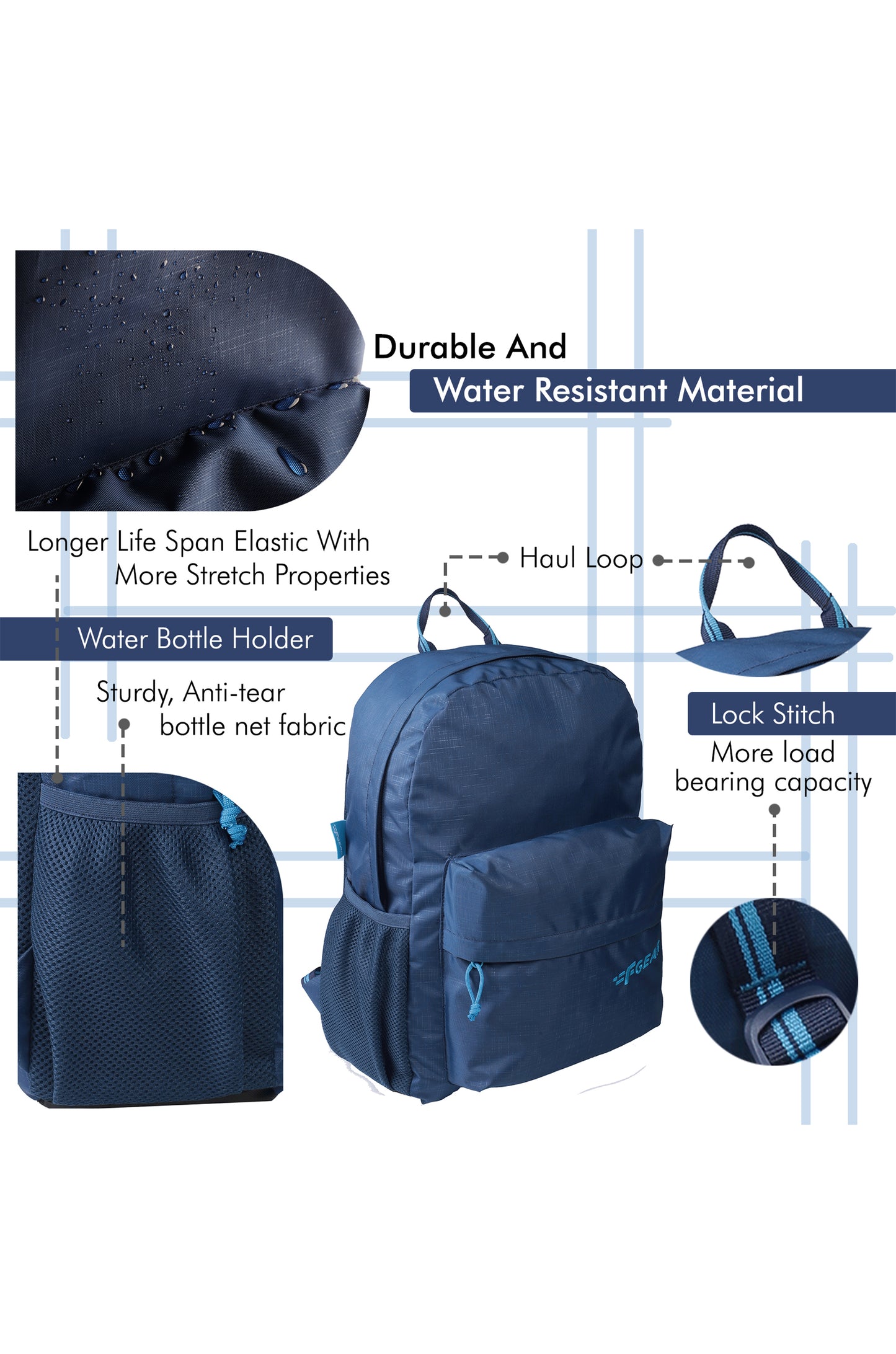 Emprise 23L Navy Blue Backpack