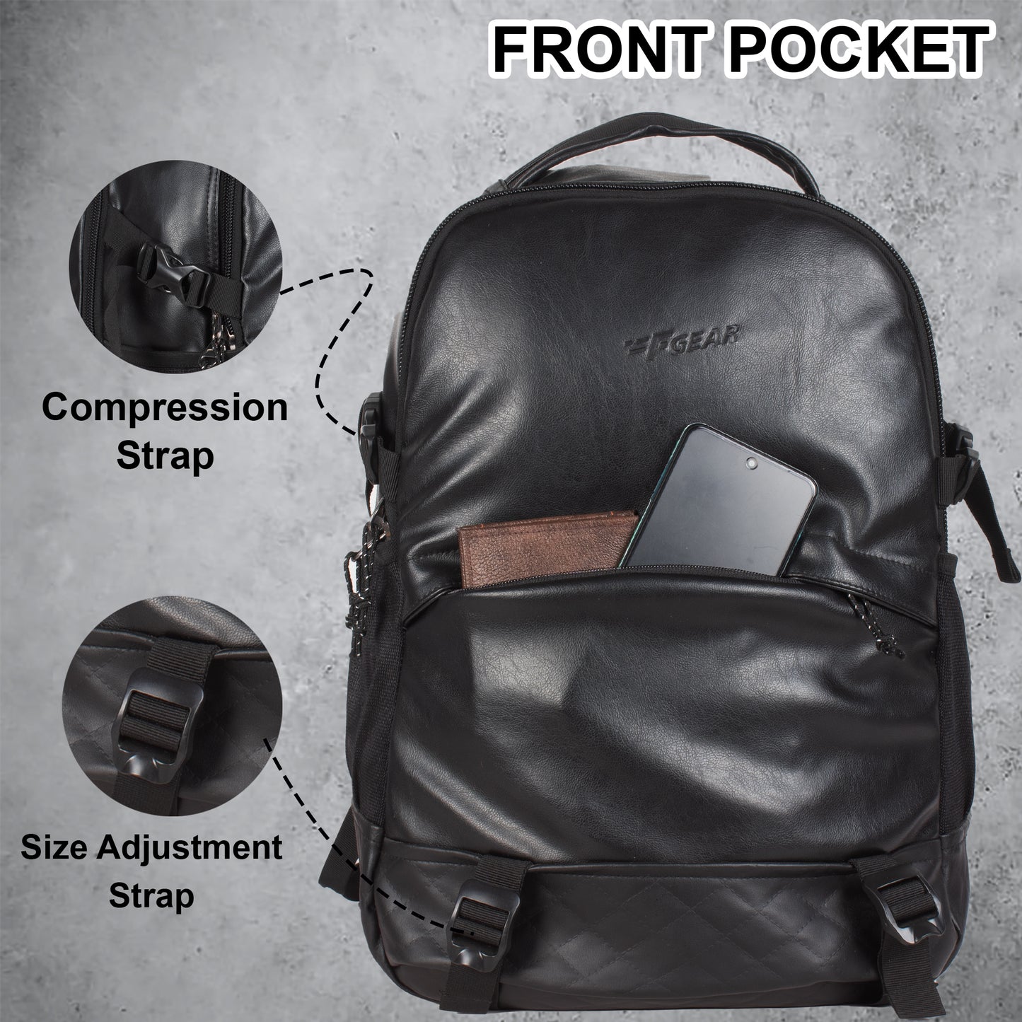 Sedna 27L Black Laptop Backpack