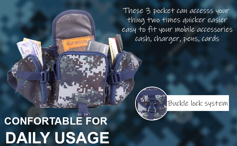 Trail Marpat Navy Camo Waist Pouch
