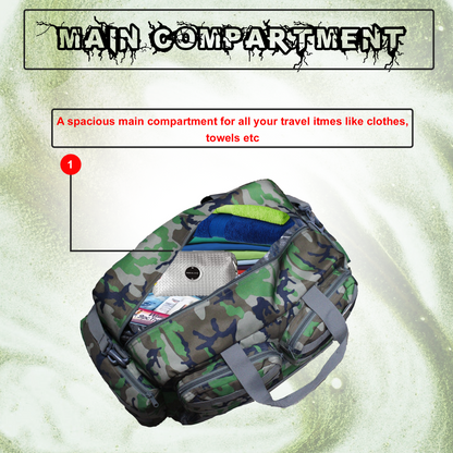 Skyler 48L Woodland Travel Duffel Bag