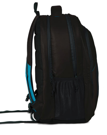Millionaire Doby 36L Black Laptop Backpack with Rain Cover