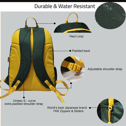 Frontier 25L Spruce Yellow Backpack