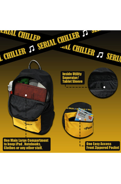 Inherent 22L Black Yellow Backpack