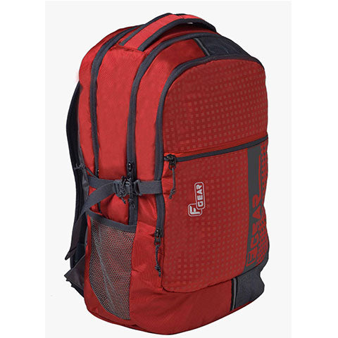 Blow 32L Red Grey Laptop Backpack With Rain Cover
