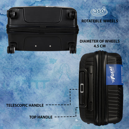 STV PP04 28" Black Expandable Large Check- in Suitcase