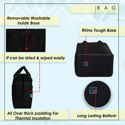 Modish 11L Black Lunch Bag