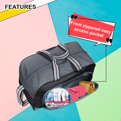 Nelson 40L Black Duffel Bag