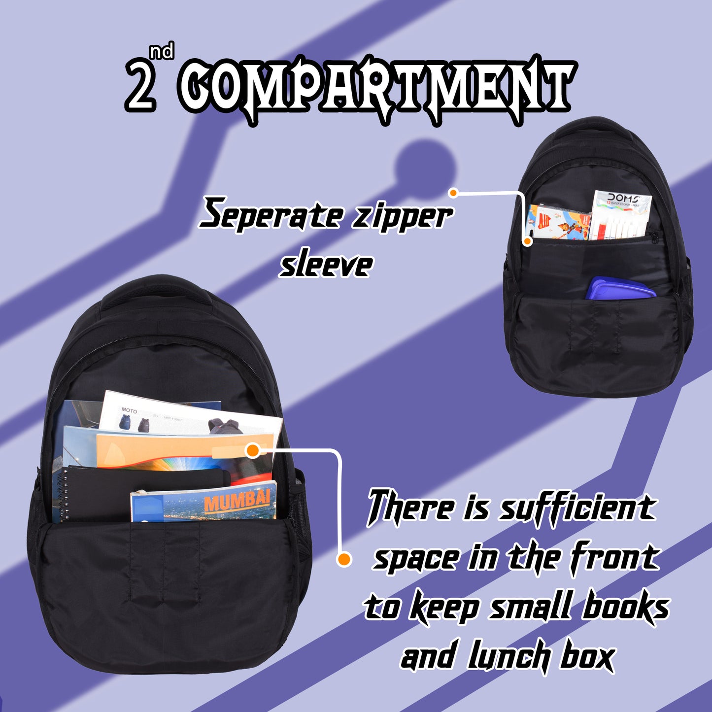 Galileo 29L Lavender Black Backpack