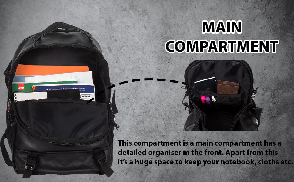 Sedna 27L Black Laptop Backpack
