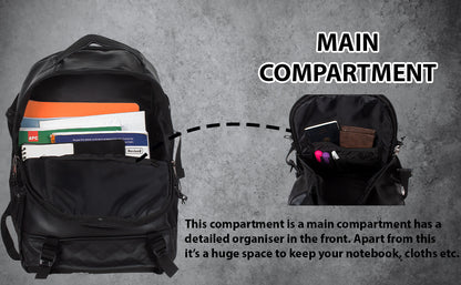 Sedna 27L Black Laptop Backpack