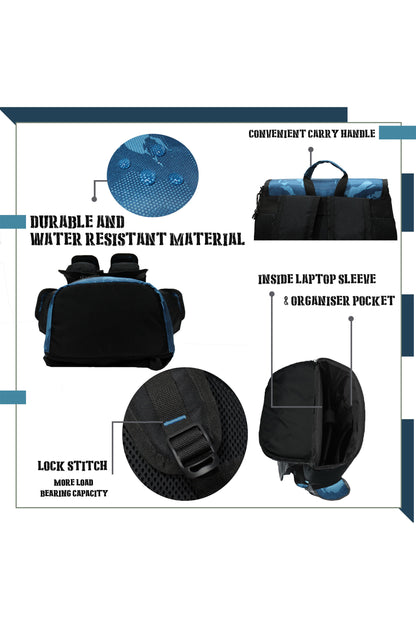 Cyrus 32L ERDL Blue Digital Camo Laptop Backpack