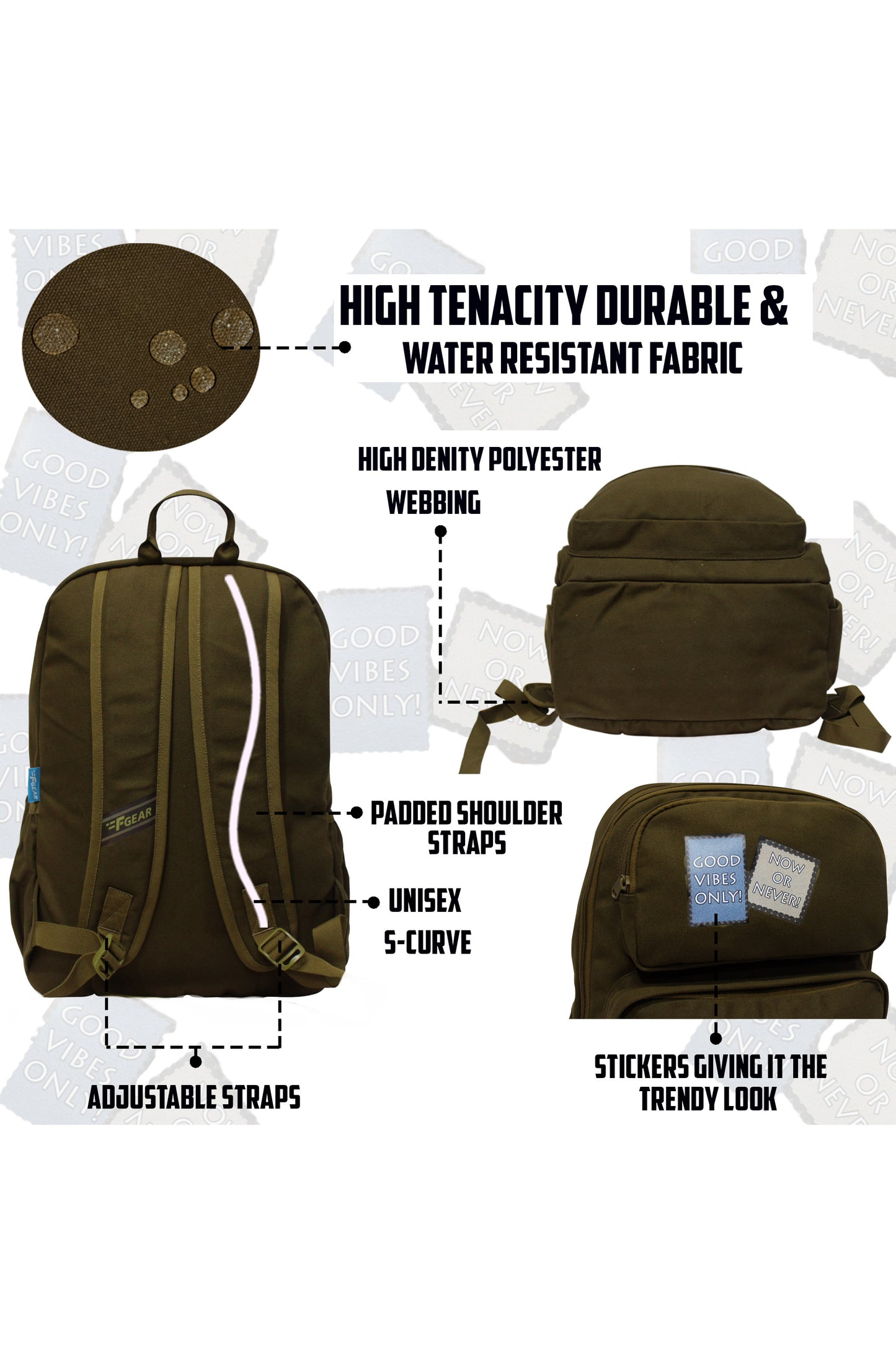 Informer 34L Olive Canvas Laptop Backpack