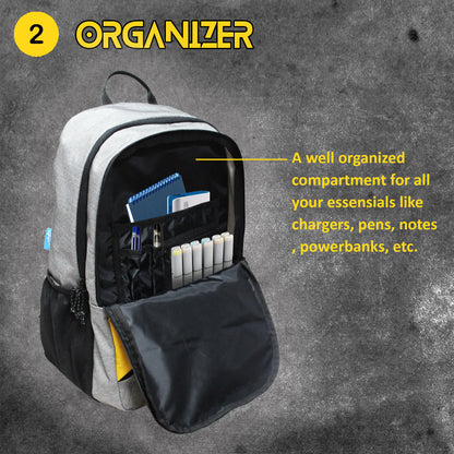 Murray 30L Melange Lt Grey Backpack
